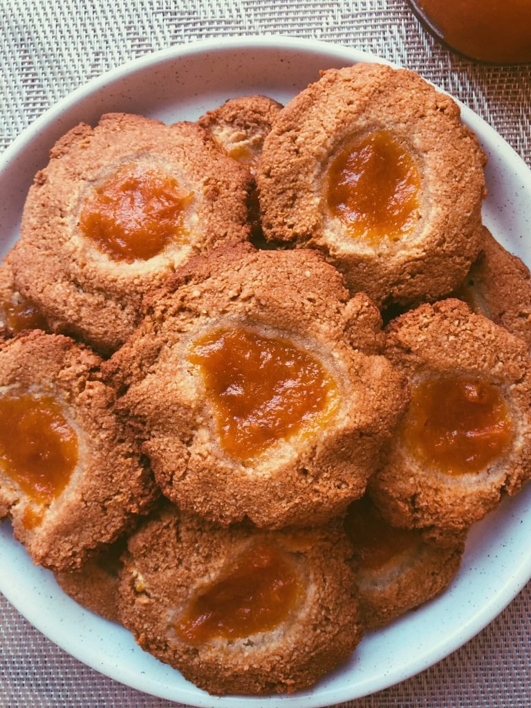 apricot thumbprint cookies grain free, scd diet