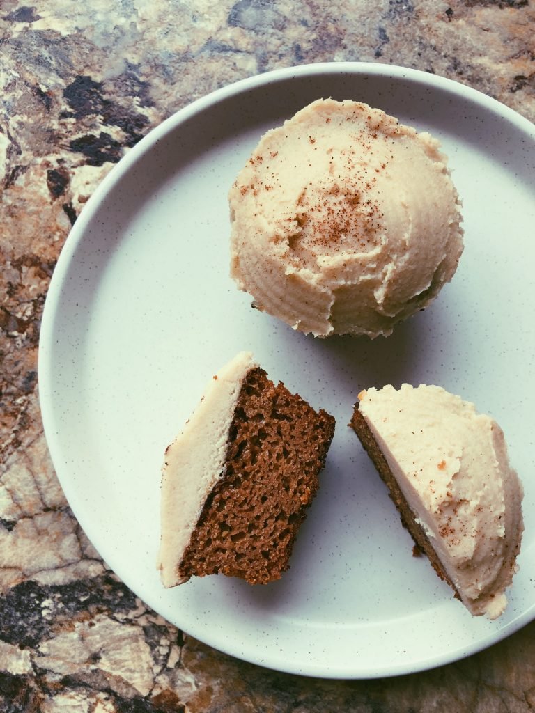 grain free gingerbread cupcakes