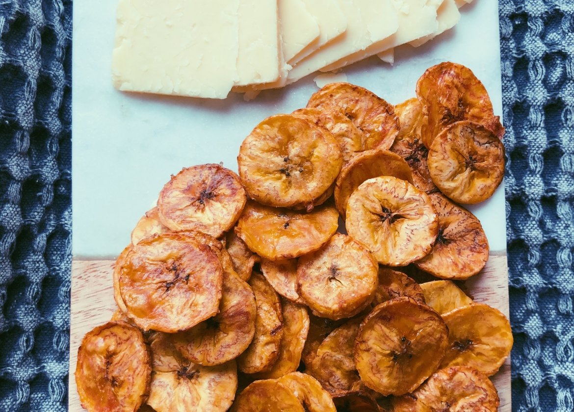 homemade plantain chips