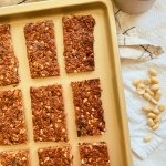 crunchy peanut butter granola bars (grain free, refined sugar free, scd diet)