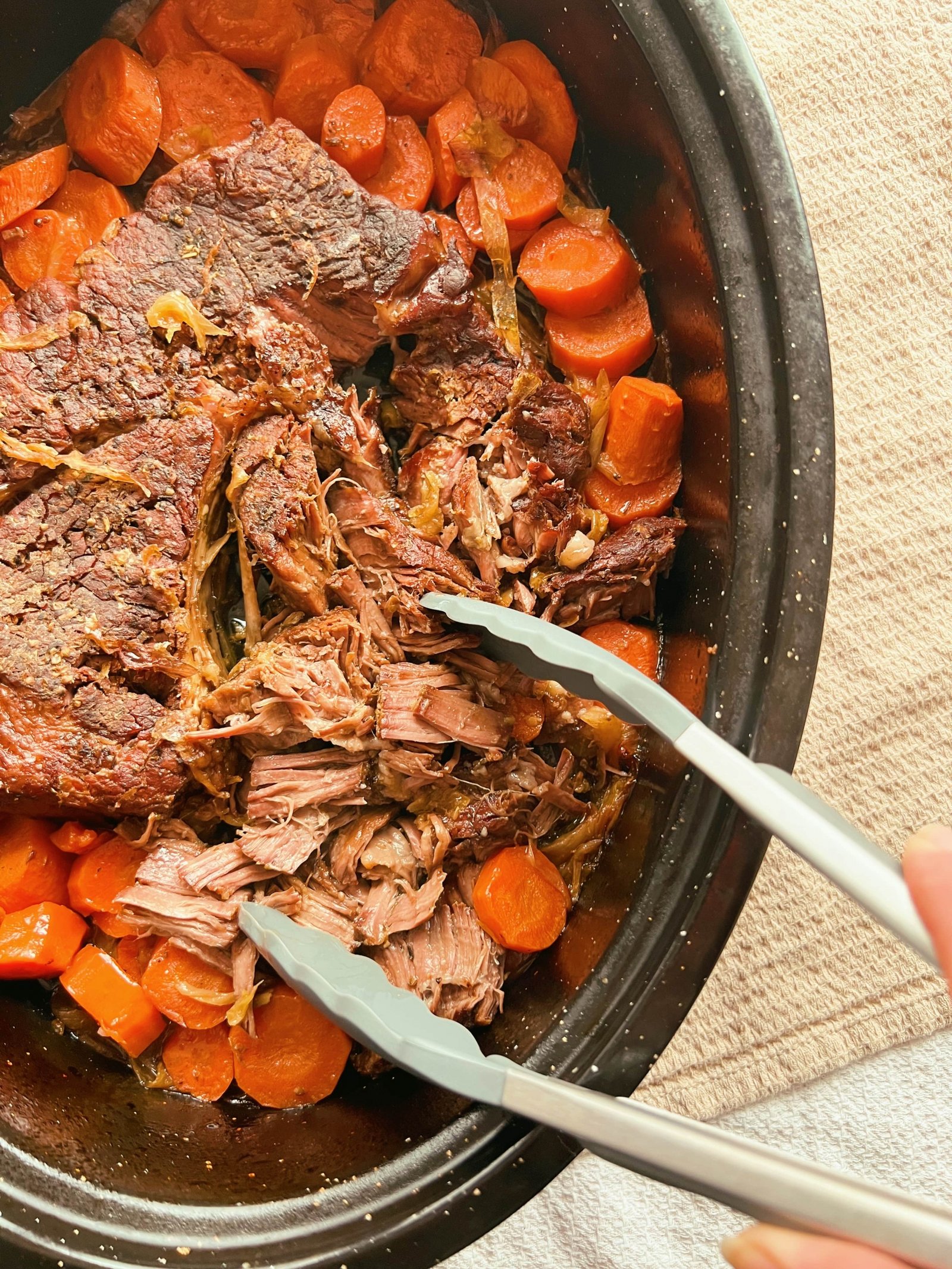 Easy Fall-Apart Pot Roast (Crock Pot / Slow Cooker) - The Food