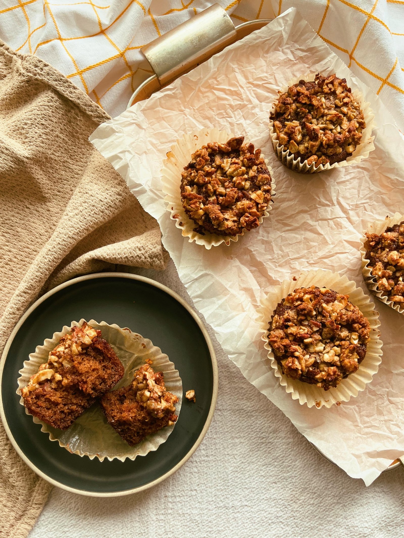 STRAWBERRY HONEY-INFUSED MUFFINS WITH GRANOLA CRUMB TOPPING (GRAIN FREE, SCD DIET)