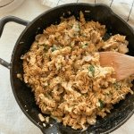 mushroom spinach pasta (grain free)