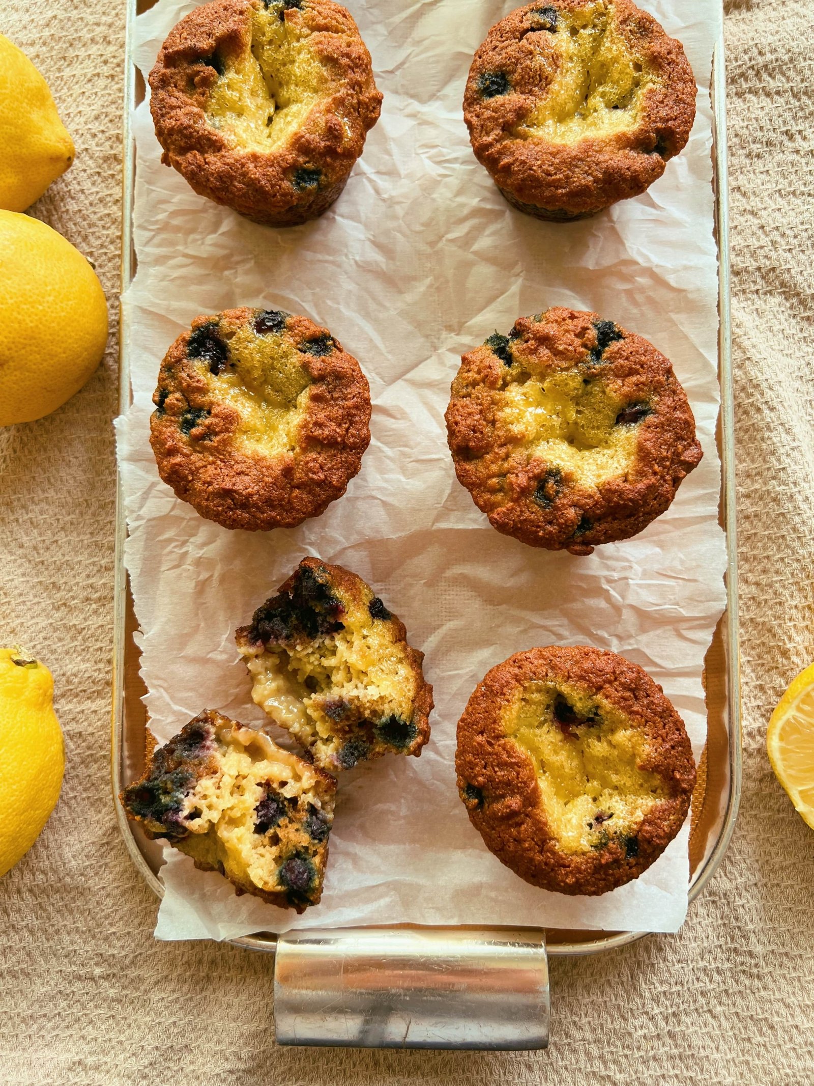 blueberry lemon curd muffins (grain free, scd diet)