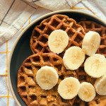 no-flour banana waffles (grain free, refined sugar free)