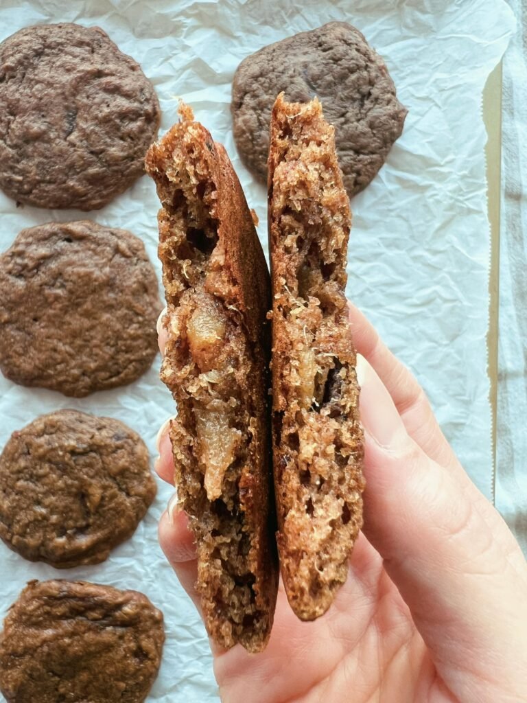 banana almond butter cookies (grain free, refined sugar free, baby led weaning)