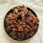 blueberry chocolate pecan date bark