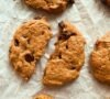 refined sugar free banana almond butter chocolate chip cookies